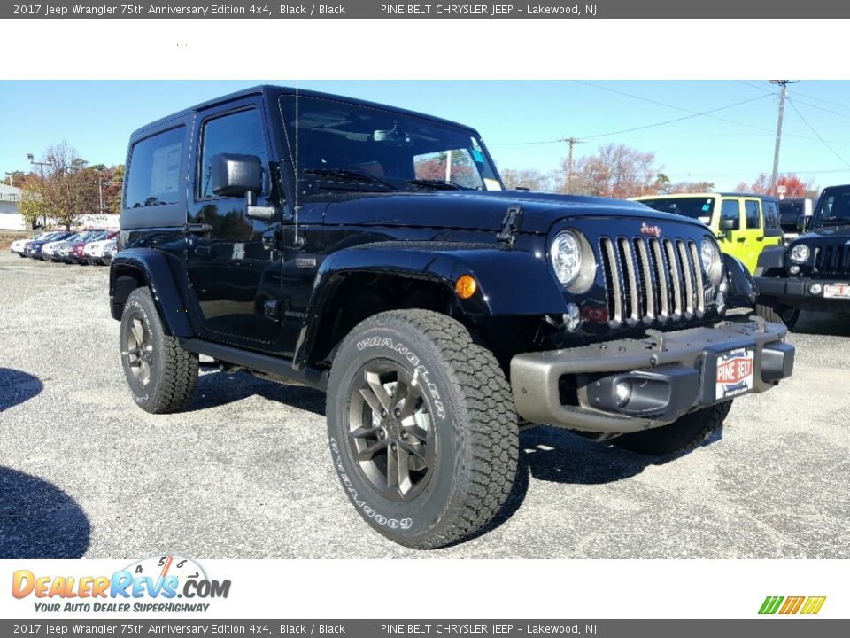 2017 Jeep Wrangler 75th Anniversary Edition 4x4 Black / Black Photo #1