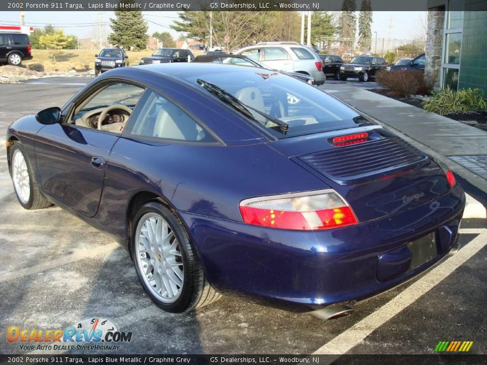 2002 Porsche 911 Targa Lapis Blue Metallic / Graphite Grey Photo #9
