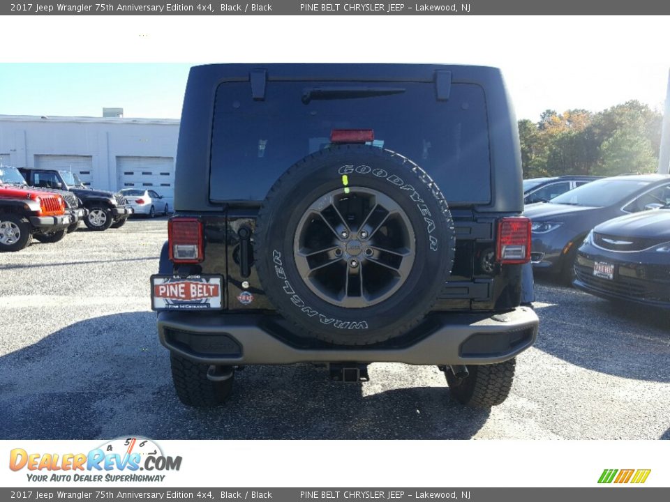 2017 Jeep Wrangler 75th Anniversary Edition 4x4 Black / Black Photo #5