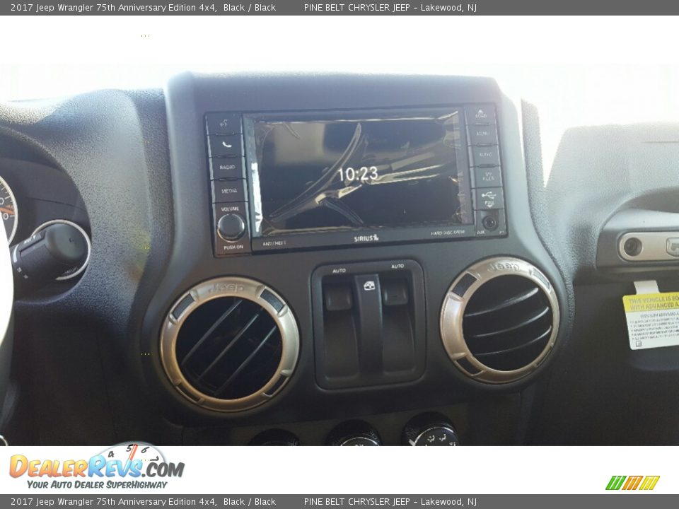 2017 Jeep Wrangler 75th Anniversary Edition 4x4 Black / Black Photo #10