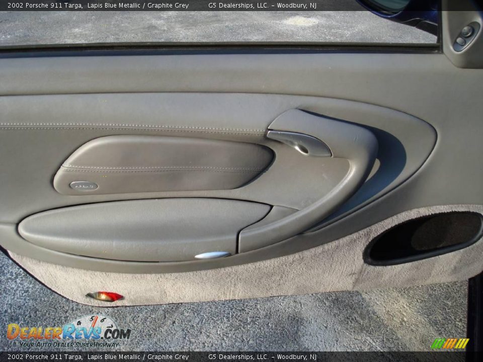 2002 Porsche 911 Targa Lapis Blue Metallic / Graphite Grey Photo #13