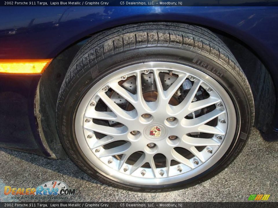 2002 Porsche 911 Targa Lapis Blue Metallic / Graphite Grey Photo #18