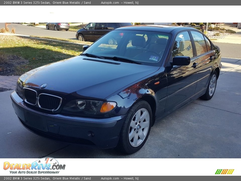 2002 BMW 3 Series 325i Sedan Orient Blue Metallic / Sand Photo #3