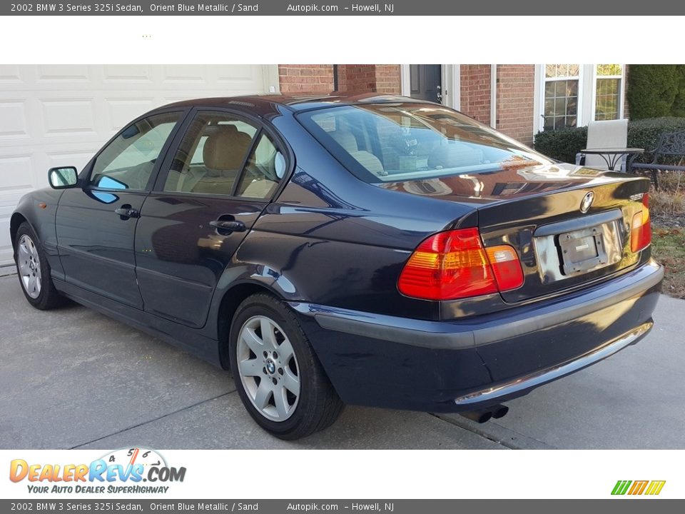 2002 BMW 3 Series 325i Sedan Orient Blue Metallic / Sand Photo #5