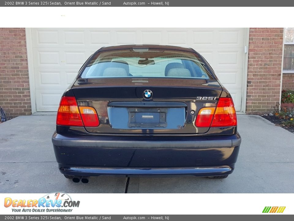 2002 BMW 3 Series 325i Sedan Orient Blue Metallic / Sand Photo #6
