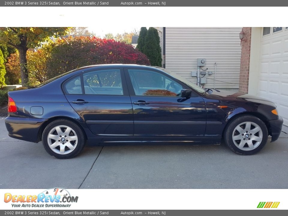 2002 BMW 3 Series 325i Sedan Orient Blue Metallic / Sand Photo #8