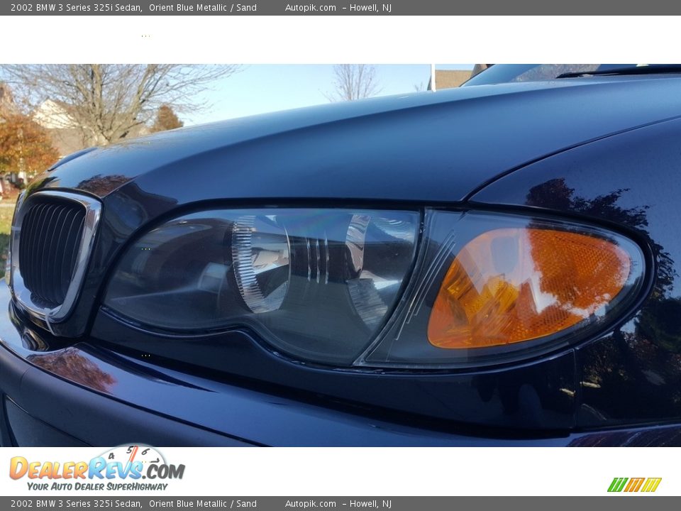 2002 BMW 3 Series 325i Sedan Orient Blue Metallic / Sand Photo #12