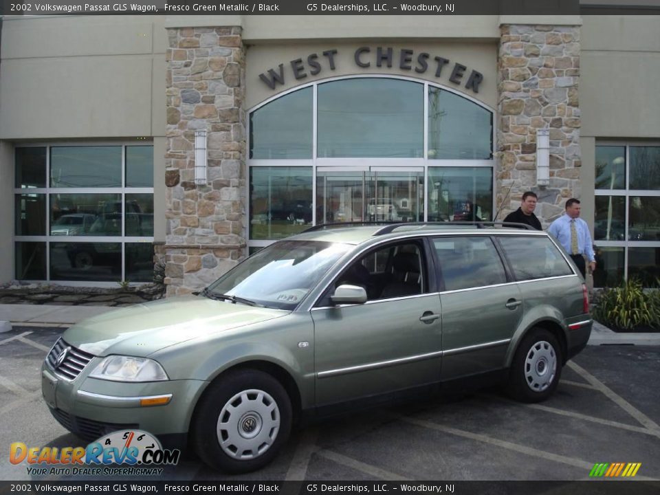 2002 Volkswagen Passat GLS Wagon Fresco Green Metallic / Black Photo #1
