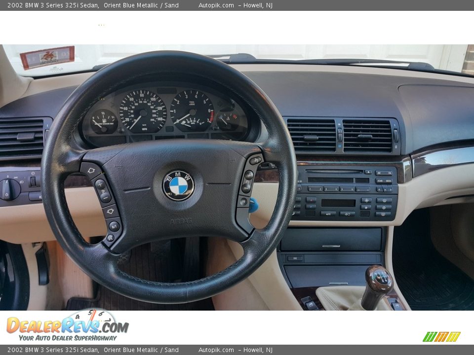 2002 BMW 3 Series 325i Sedan Orient Blue Metallic / Sand Photo #19