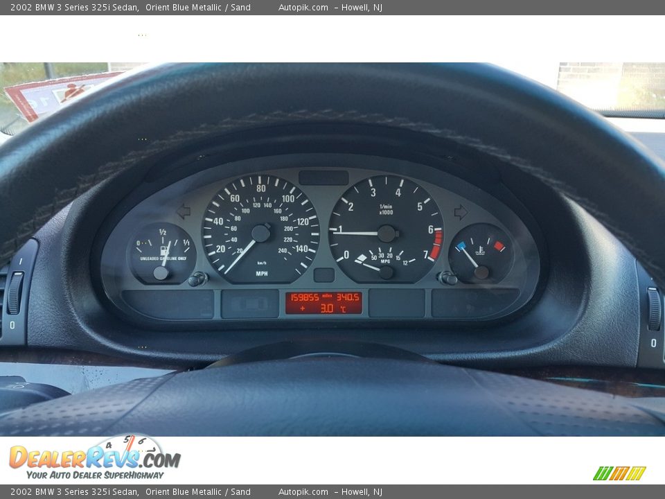 2002 BMW 3 Series 325i Sedan Orient Blue Metallic / Sand Photo #20