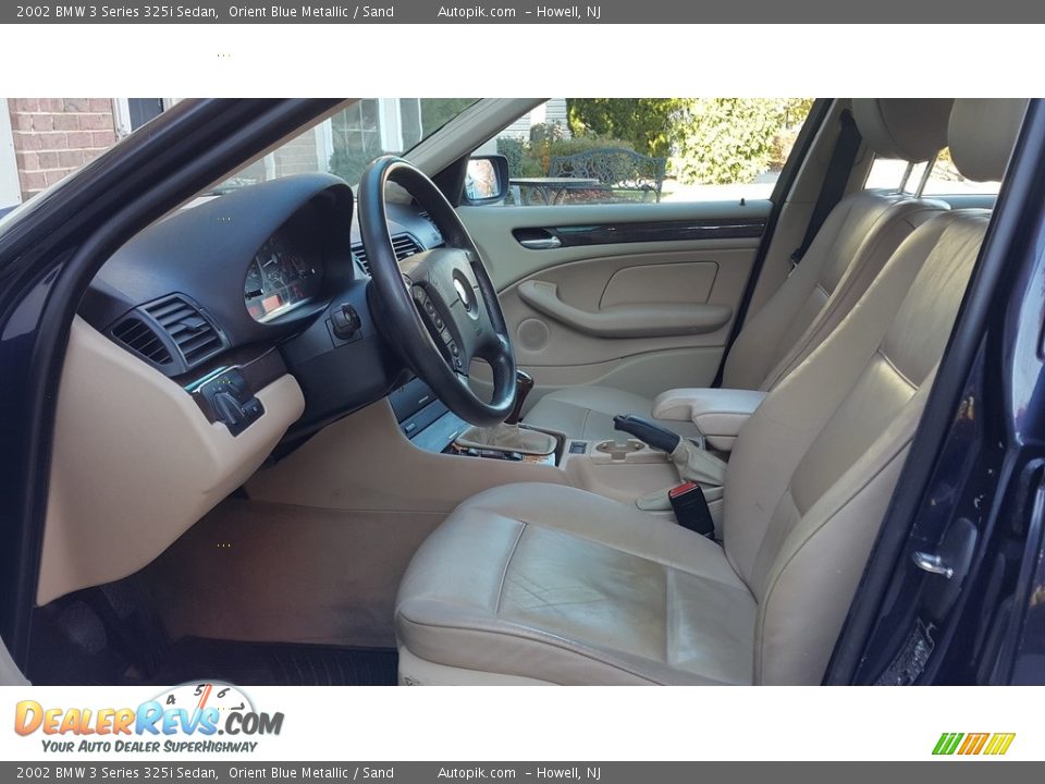 2002 BMW 3 Series 325i Sedan Orient Blue Metallic / Sand Photo #21