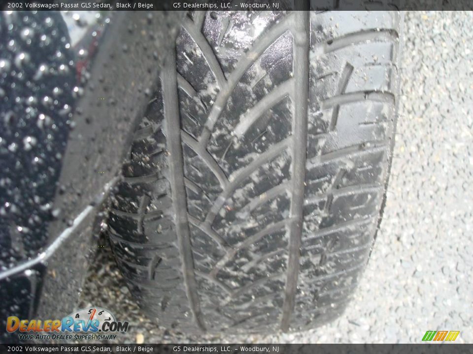 2002 Volkswagen Passat GLS Sedan Black / Beige Photo #19
