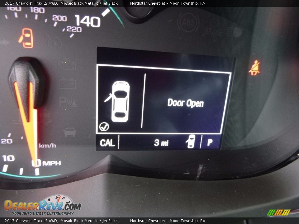 2017 Chevrolet Trax LS AWD Mosaic Black Metallic / Jet Black Photo #20