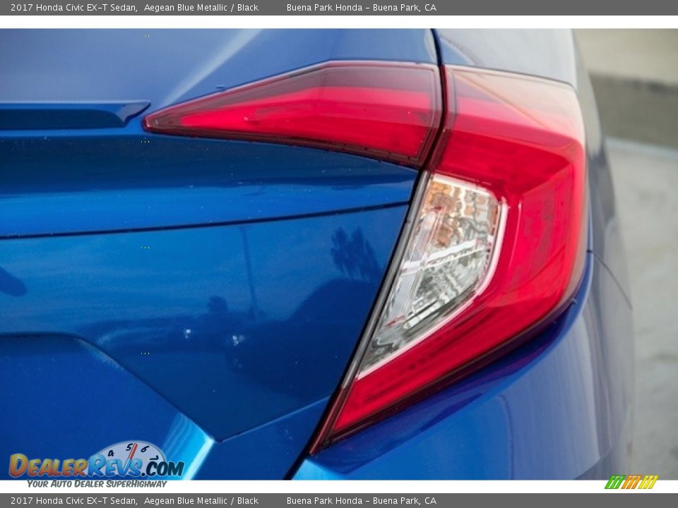 2017 Honda Civic EX-T Sedan Aegean Blue Metallic / Black Photo #4