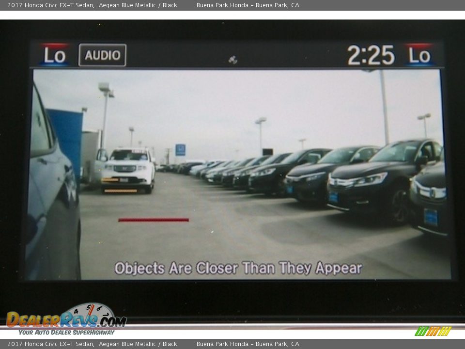 2017 Honda Civic EX-T Sedan Aegean Blue Metallic / Black Photo #7