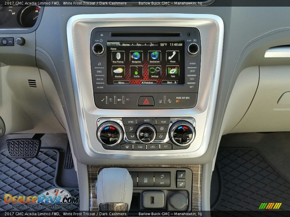 2017 GMC Acadia Limited FWD White Frost Tricoat / Dark Cashmere Photo #9