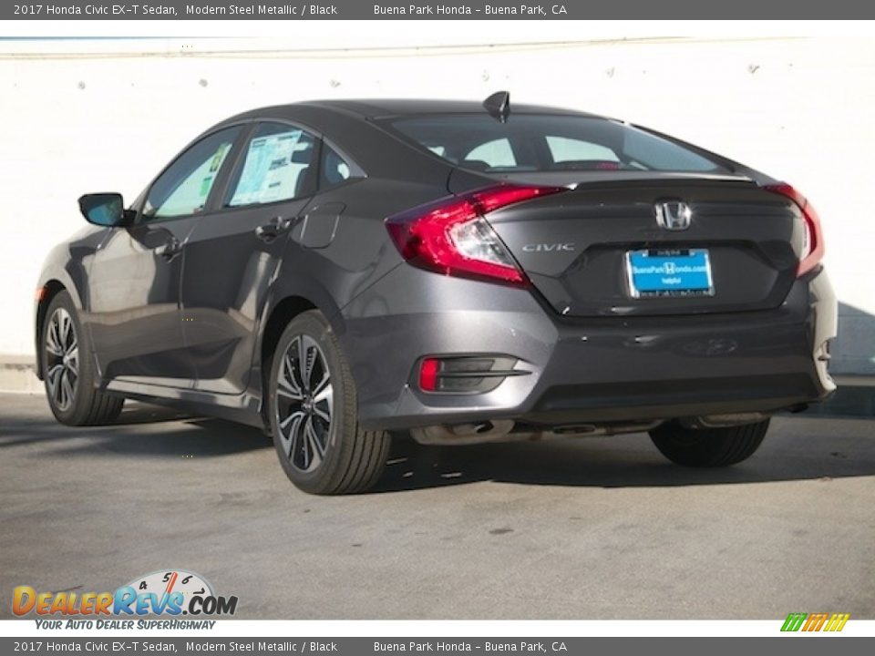 2017 Honda Civic EX-T Sedan Modern Steel Metallic / Black Photo #2