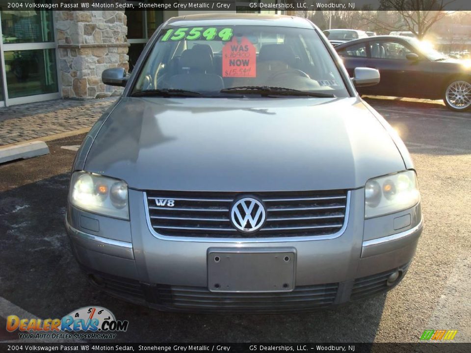 2004 Volkswagen Passat W8 4Motion Sedan Stonehenge Grey Metallic / Grey Photo #4