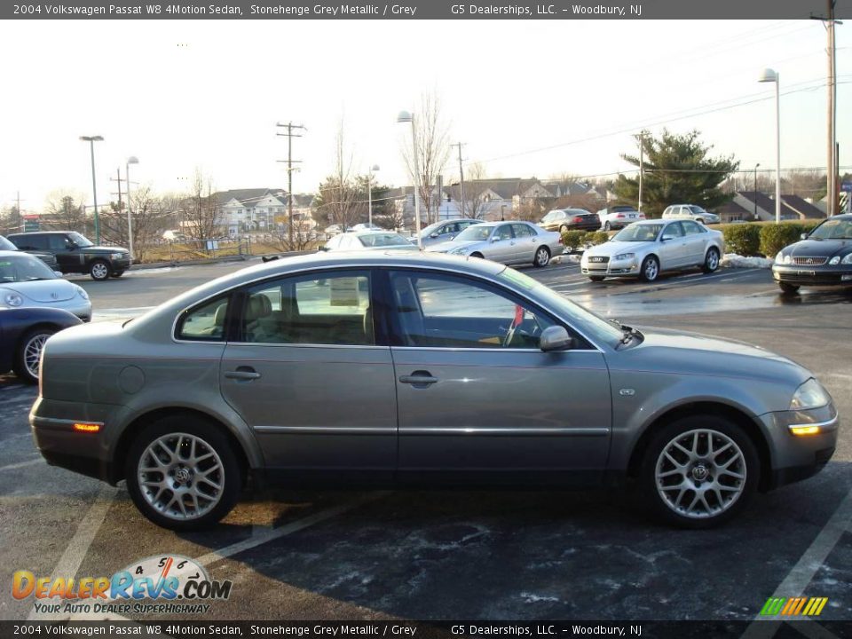 2004 Volkswagen Passat W8 4Motion Sedan Stonehenge Grey Metallic / Grey Photo #6