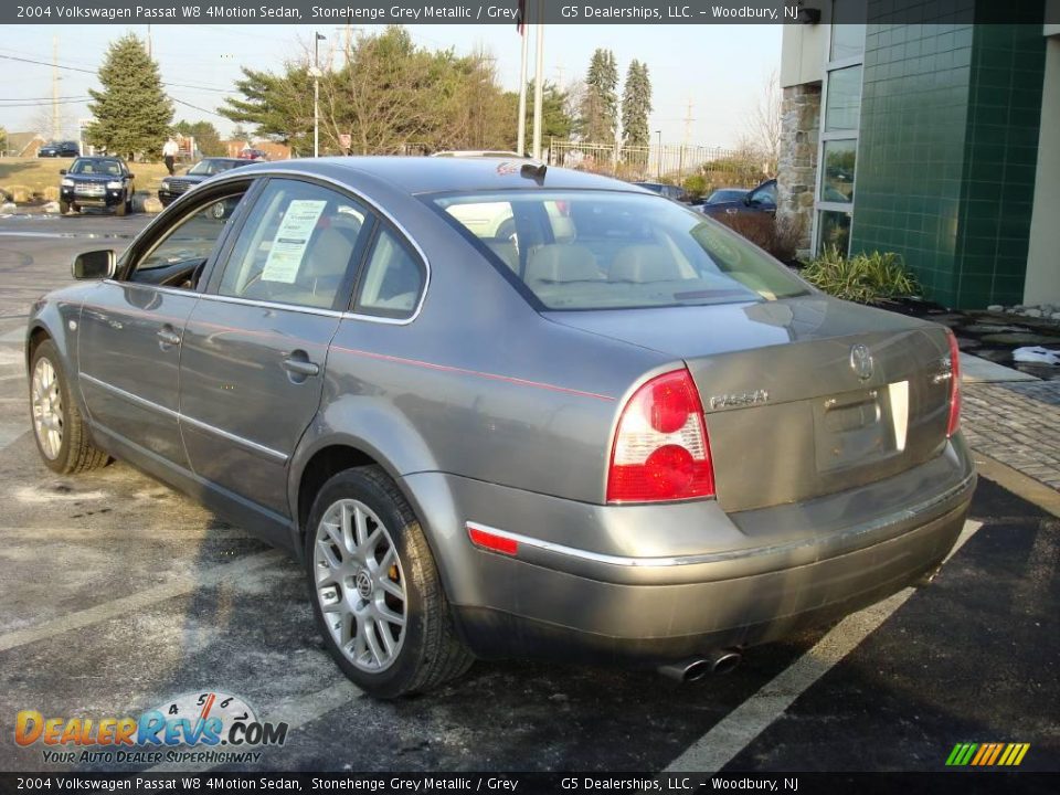 2004 Volkswagen Passat W8 4Motion Sedan Stonehenge Grey Metallic / Grey Photo #9