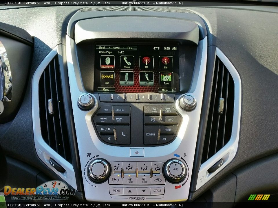 2017 GMC Terrain SLE AWD Graphite Gray Metallic / Jet Black Photo #9