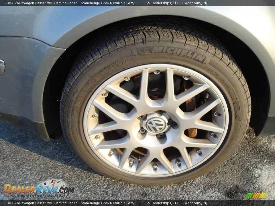 2004 Volkswagen Passat W8 4Motion Sedan Stonehenge Grey Metallic / Grey Photo #20