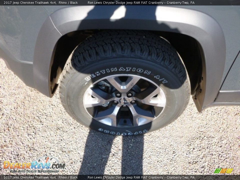 2017 Jeep Cherokee Trailhawk 4x4 Rhino / Black Photo #2