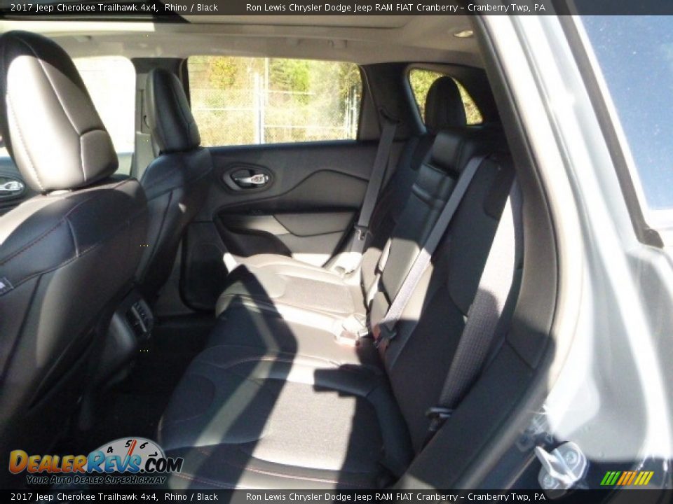 2017 Jeep Cherokee Trailhawk 4x4 Rhino / Black Photo #4