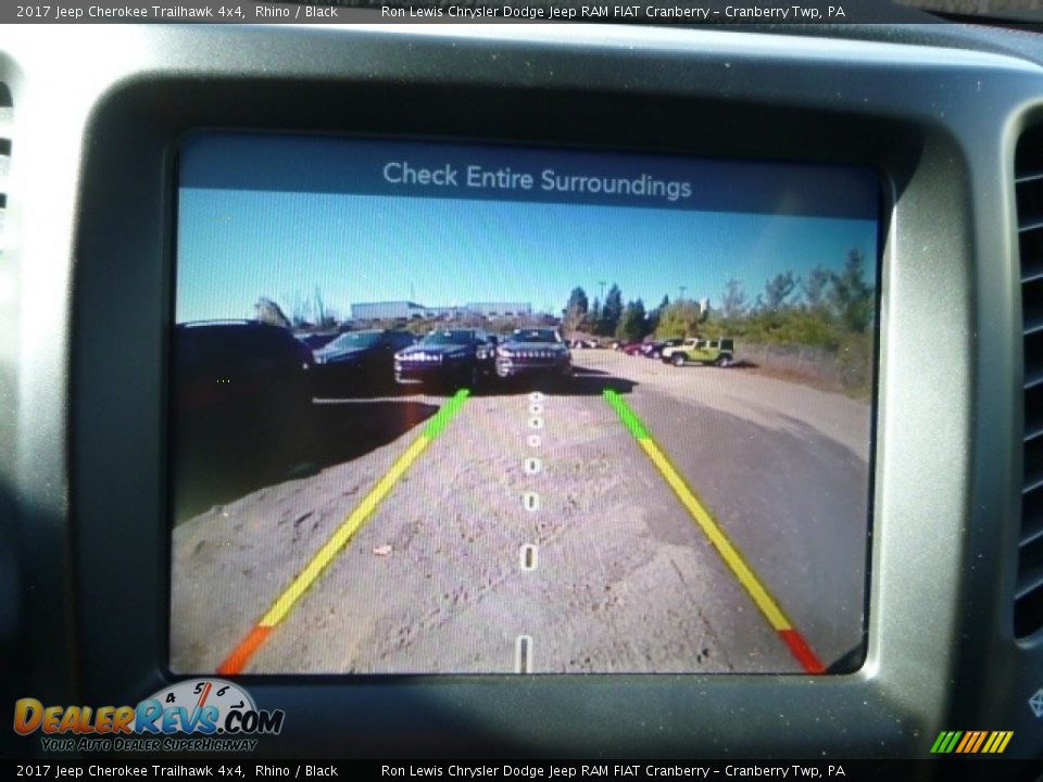 2017 Jeep Cherokee Trailhawk 4x4 Rhino / Black Photo #17