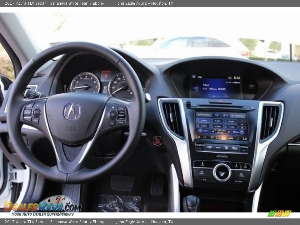 2017 Acura TLX Sedan Bellanova White Pearl / Ebony Photo #9