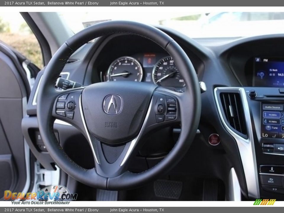 2017 Acura TLX Sedan Bellanova White Pearl / Ebony Photo #28