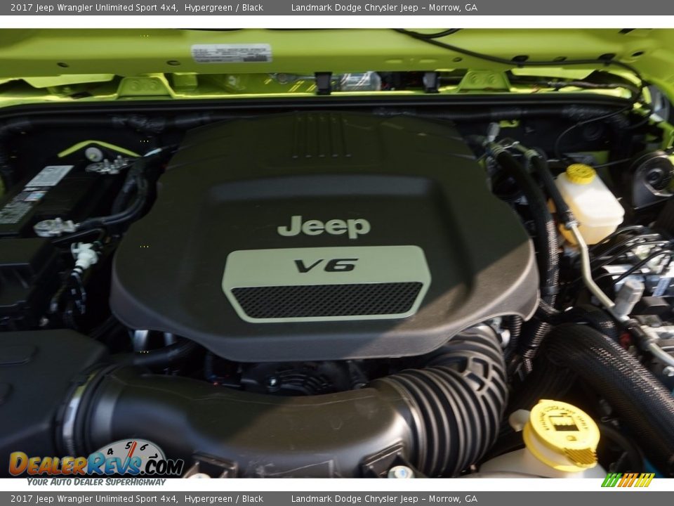 2017 Jeep Wrangler Unlimited Sport 4x4 Hypergreen / Black Photo #5