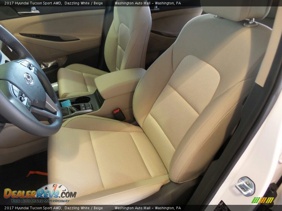 Front Seat of 2017 Hyundai Tucson Sport AWD Photo #10