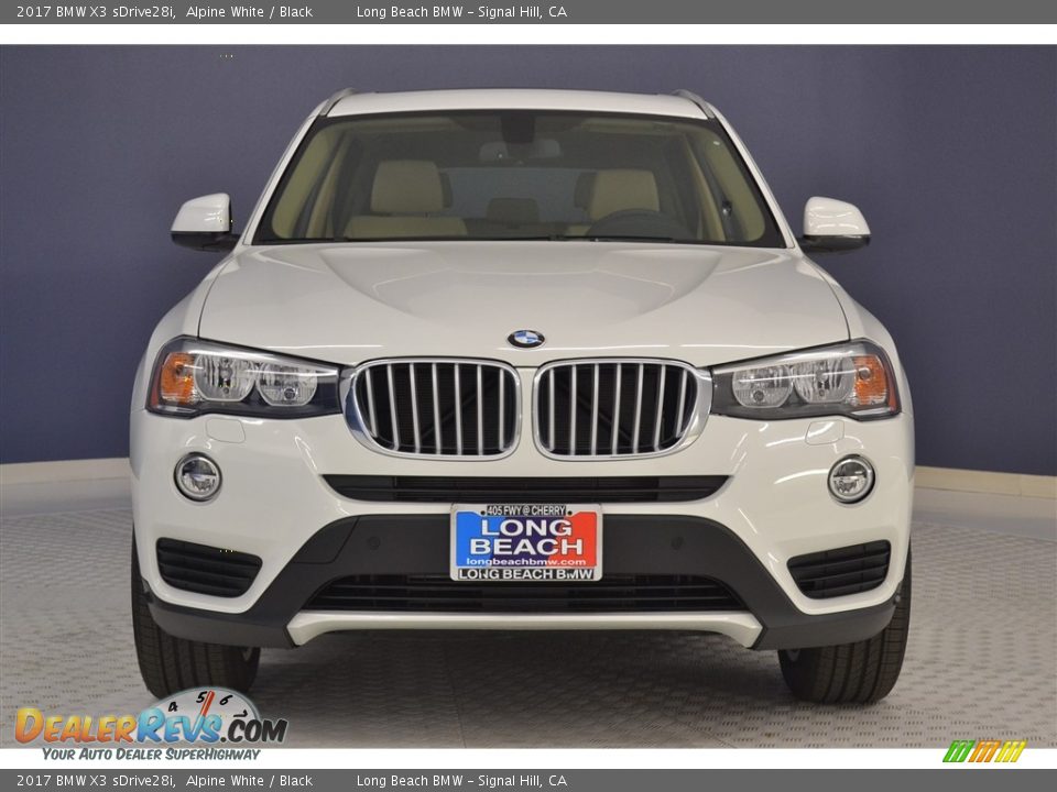 2017 BMW X3 sDrive28i Alpine White / Black Photo #2