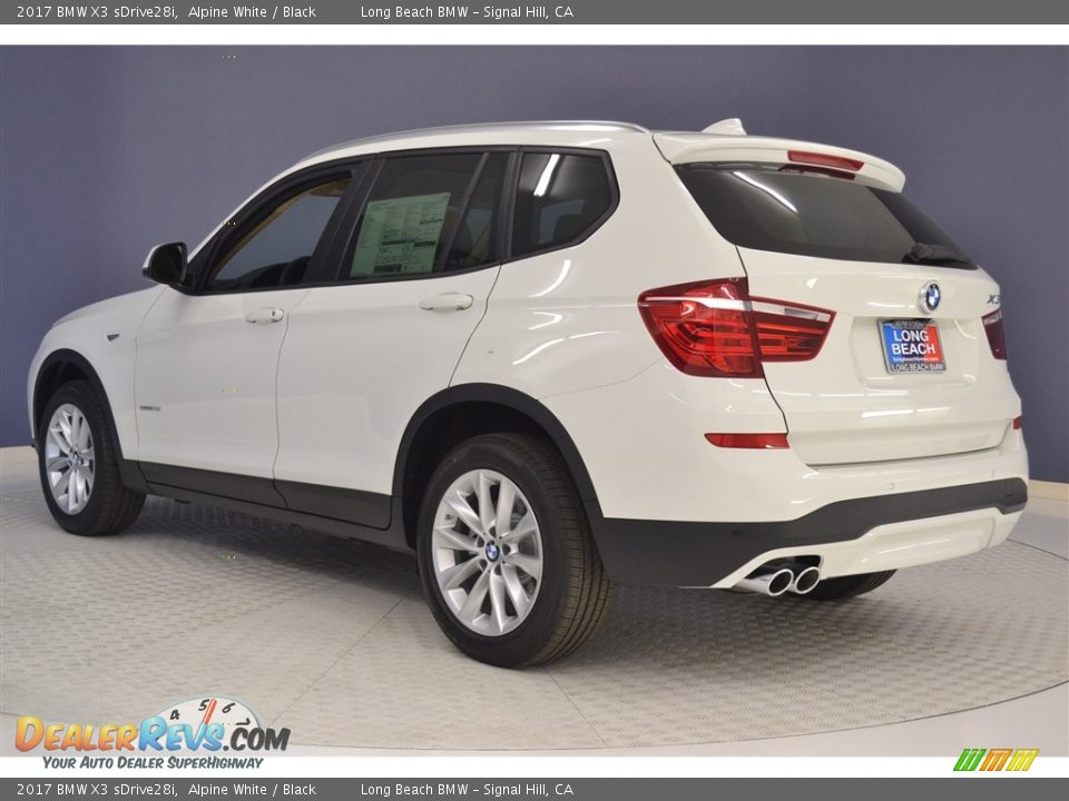 2017 BMW X3 sDrive28i Alpine White / Black Photo #4