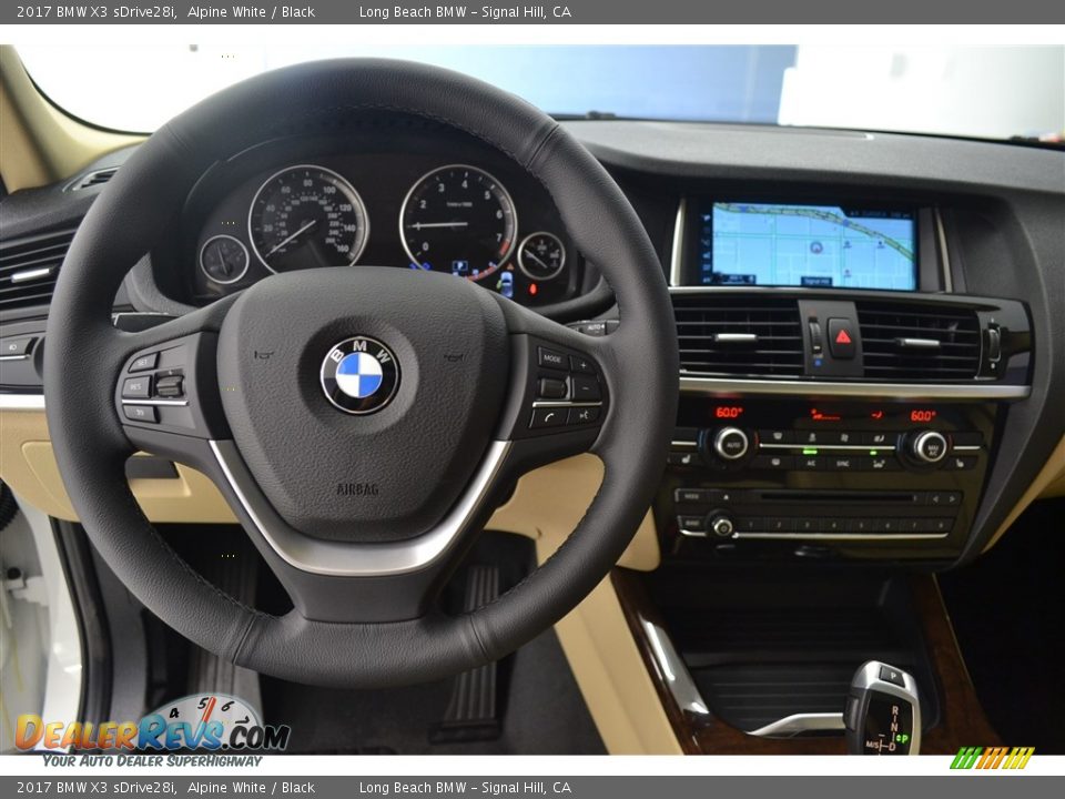 2017 BMW X3 sDrive28i Alpine White / Black Photo #14