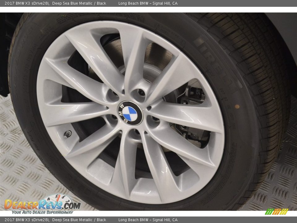 2017 BMW X3 sDrive28i Deep Sea Blue Metallic / Black Photo #6