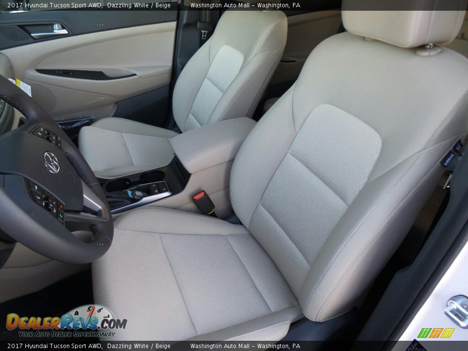 Front Seat of 2017 Hyundai Tucson Sport AWD Photo #10