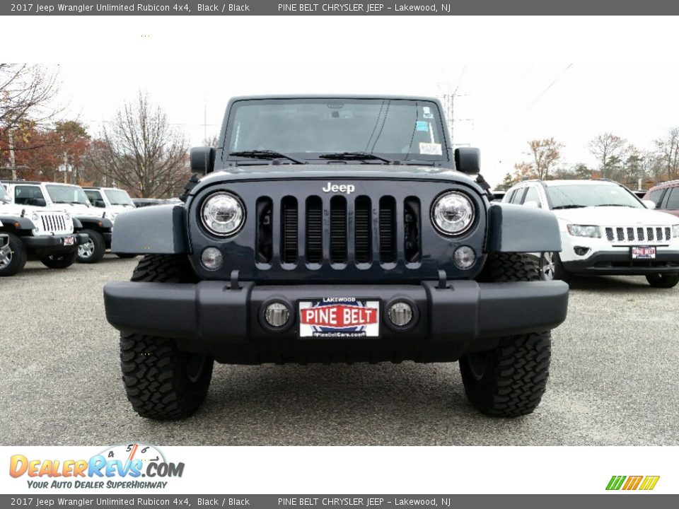 2017 Jeep Wrangler Unlimited Rubicon 4x4 Black / Black Photo #3