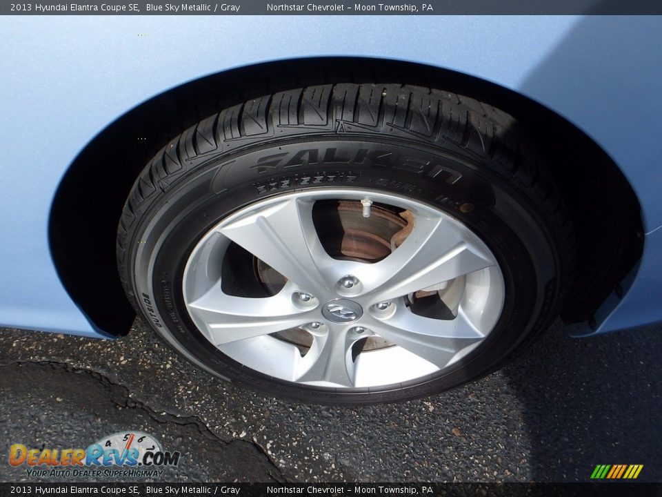 2013 Hyundai Elantra Coupe SE Blue Sky Metallic / Gray Photo #5