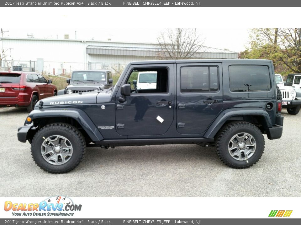 2017 Jeep Wrangler Unlimited Rubicon 4x4 Black / Black Photo #4