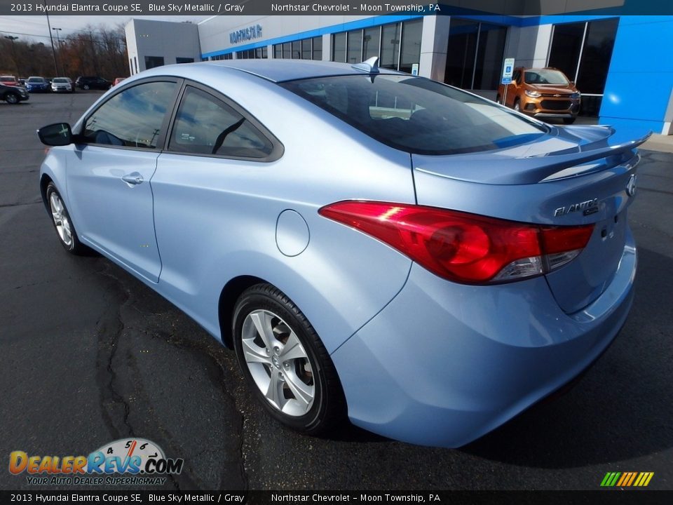 2013 Hyundai Elantra Coupe SE Blue Sky Metallic / Gray Photo #6