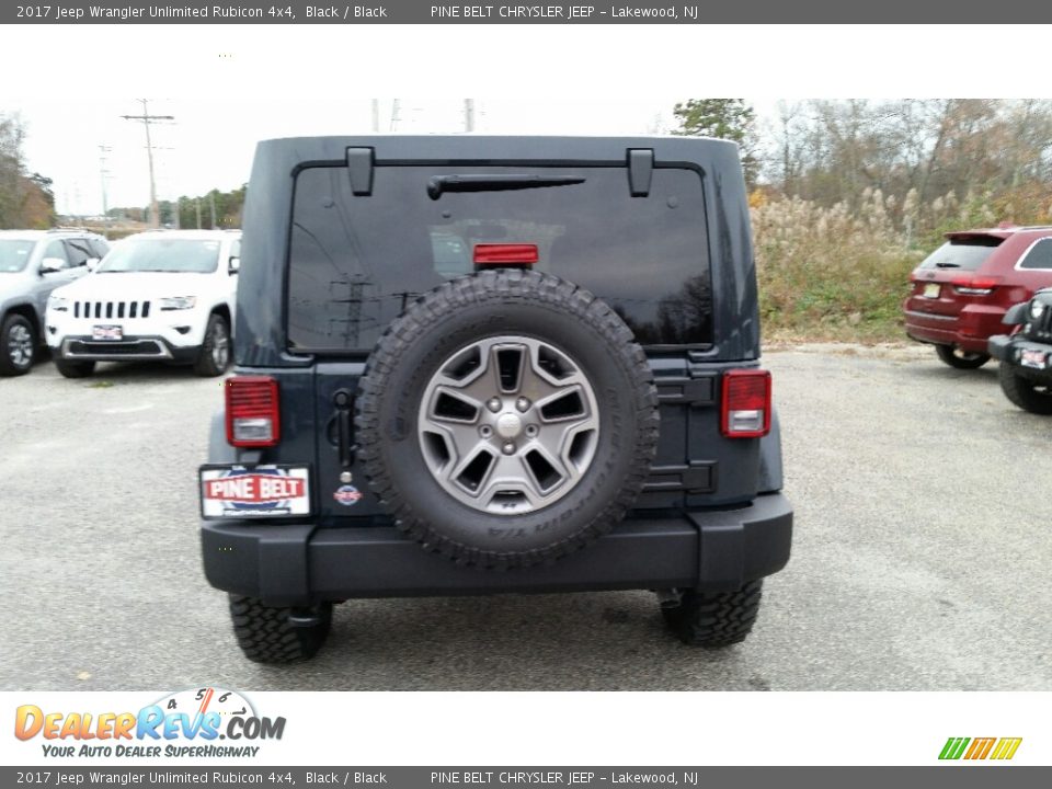 2017 Jeep Wrangler Unlimited Rubicon 4x4 Black / Black Photo #6