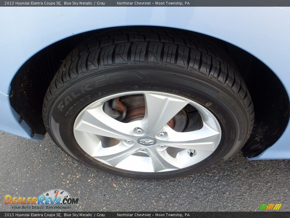 2013 Hyundai Elantra Coupe SE Blue Sky Metallic / Gray Photo #11