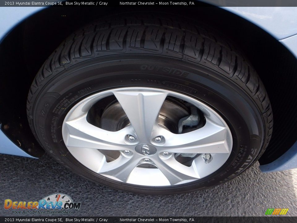 2013 Hyundai Elantra Coupe SE Blue Sky Metallic / Gray Photo #13
