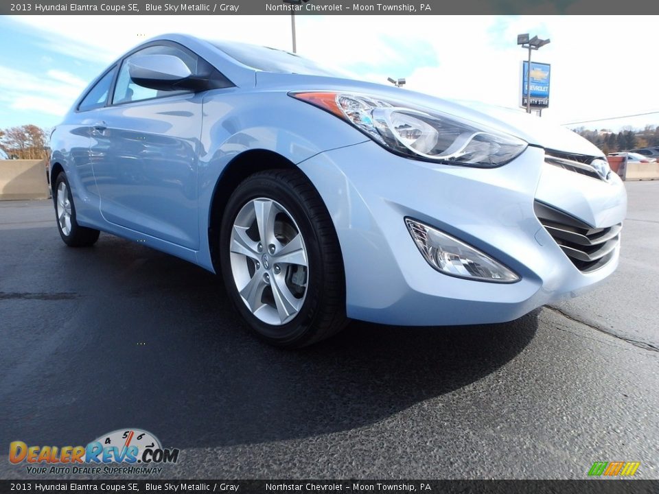 2013 Hyundai Elantra Coupe SE Blue Sky Metallic / Gray Photo #15