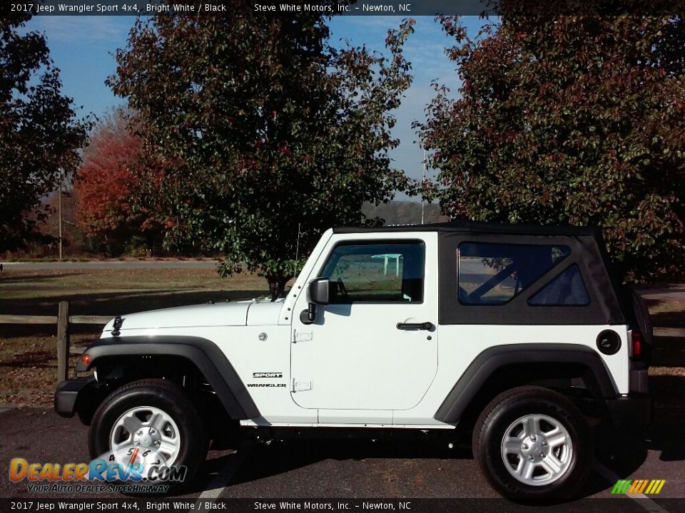 2017 Jeep Wrangler Sport 4x4 Bright White / Black Photo #1