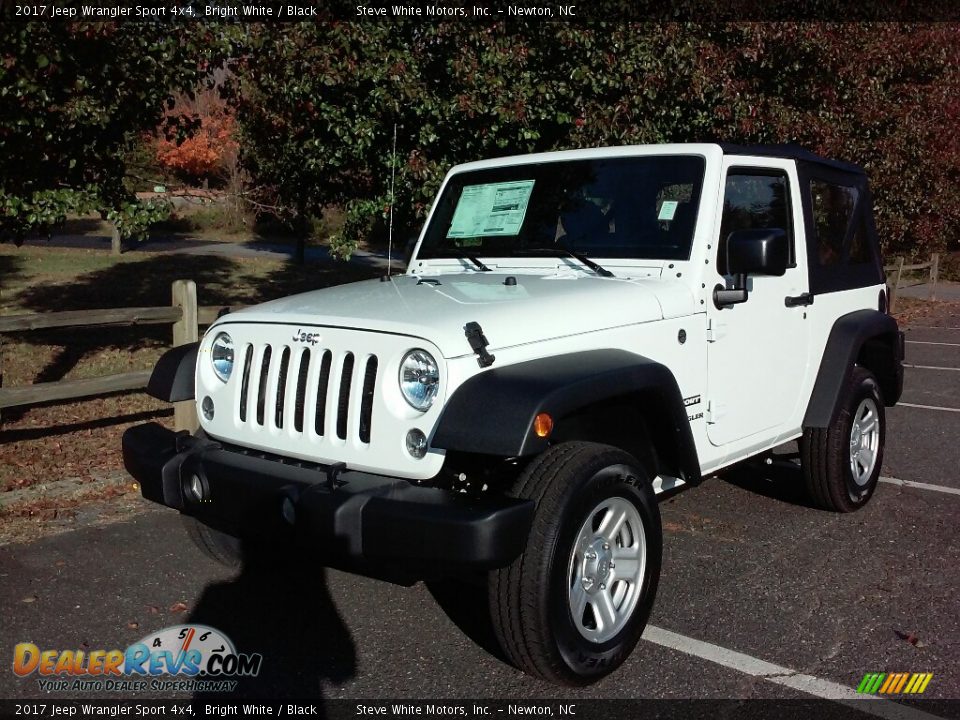 2017 Jeep Wrangler Sport 4x4 Bright White / Black Photo #2