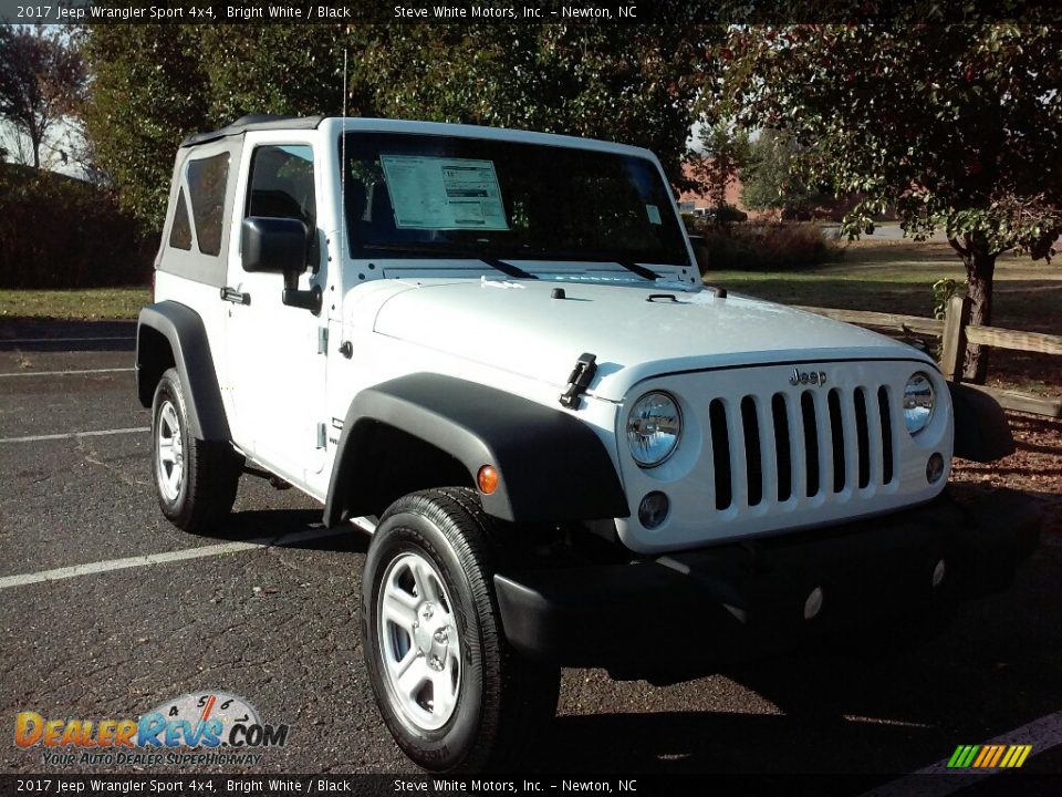 2017 Jeep Wrangler Sport 4x4 Bright White / Black Photo #3