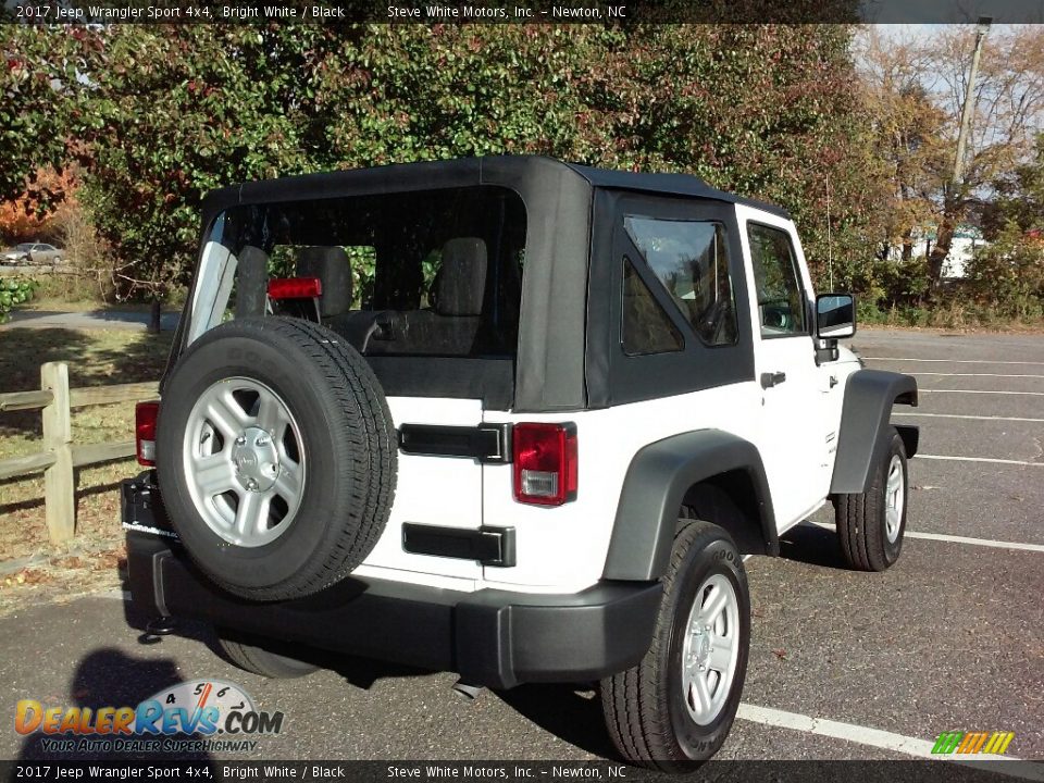 2017 Jeep Wrangler Sport 4x4 Bright White / Black Photo #5